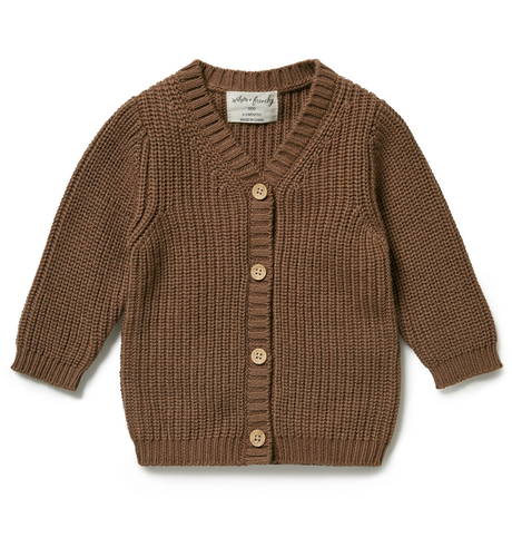 Wilson & Frenchy Knitted Button Cardigan - Dijon