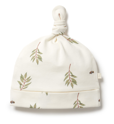 Wilson & Frenchy Organic Knot Hat - Busy Bees