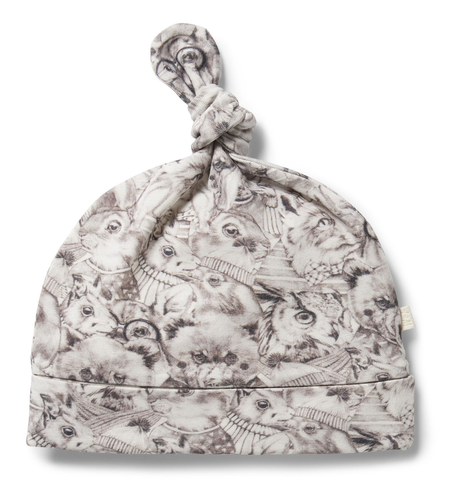 Wilson & Frenchy Organic Knot Hat - Forest Animals