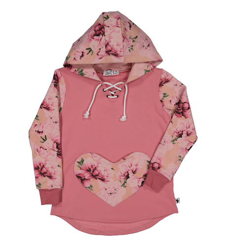 Kissed By Radicool Rose Heart Pocket Hood