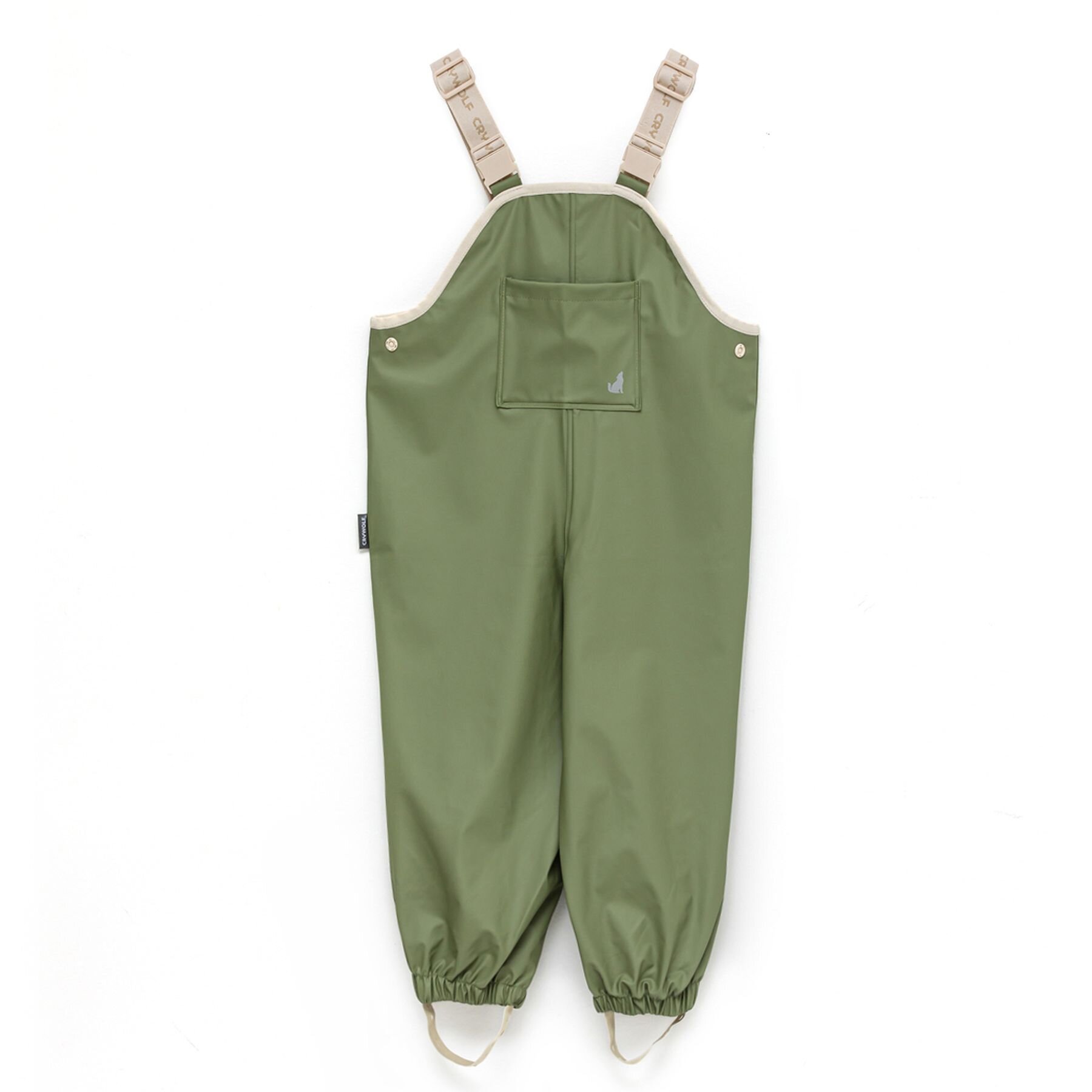 Crywolf Rain Overalls Khaki CLOTHINGRAINWEAR Kids Clothing NZ