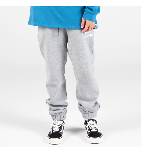 Good Goods Andy Varsity Embroidery Track Pants - Marle Grey