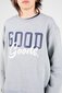 Good Goods Morris Varsity Print Crew - Marle Grey