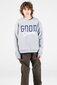 Good Goods Morris Varsity Print Crew - Marle Grey