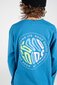 Good Goods L/S Ready Set Swell Print Tee - Ocean Blue