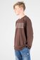 Good Goods L/S Ready Set Tide Embroidery Tee - Chocolate