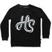 Hello Stranger HS Raglan Crew - Black