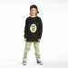 Hello Stranger Snake Raglan Crew - Black