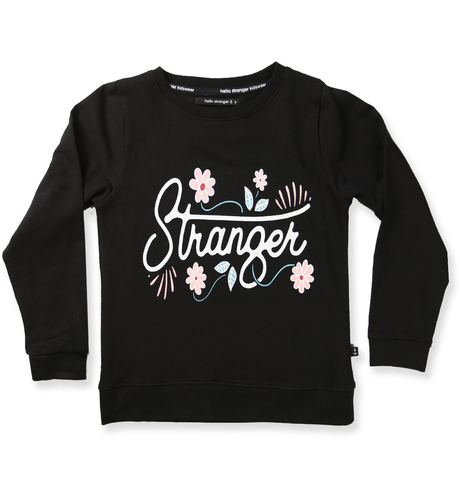 Hello Stranger Stranger Crew - Black