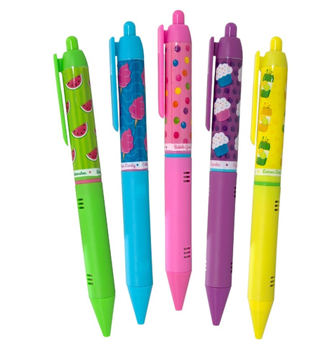 Smens - Scented Glitter Gel Pens -5 Pack