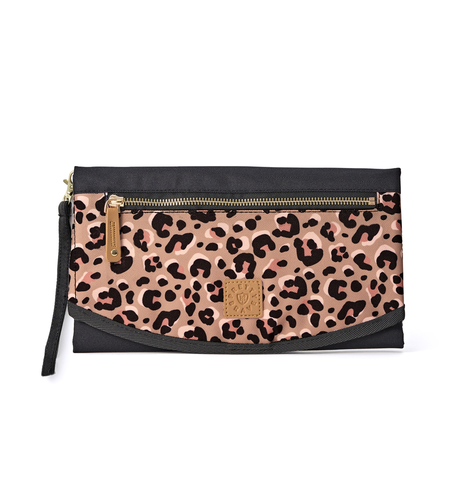 Pretty Brave Roundabout Change Clutch - Blush Leopard