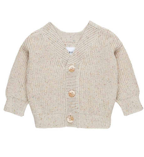 Huxbaby Sprinkles Knit Almond Cardi