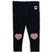 Huxbaby Fluffy Heart Knee Legging - Black