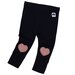 Huxbaby Fluffy Heart Knee Legging - Black