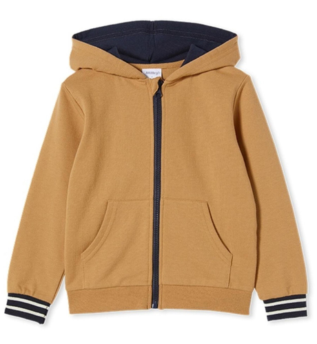 Milky Baby Hooded Zip Thru - Sand