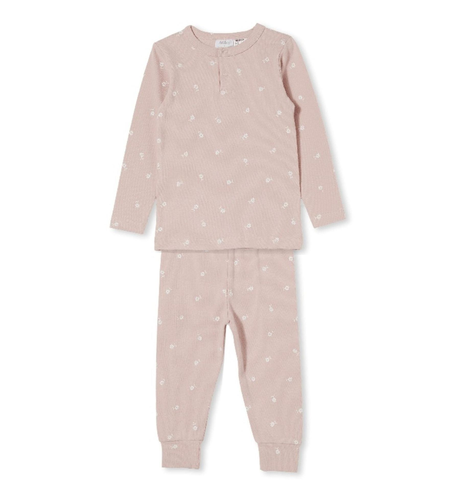 Milky Petals PJ'S - Pink Marle