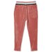 Milky Rouge Velour Tipping Track Pant