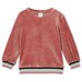 Milky Rouge Velour Tipping Sweat Shirt