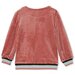 Milky Rouge Velour Tipping Sweat Shirt
