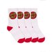 Santa Cruz Kids Classic Dot Socks (Size 2-8) - White