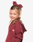 The Girl Club Ruby Rib Cotton Mini Bow Scrunchie