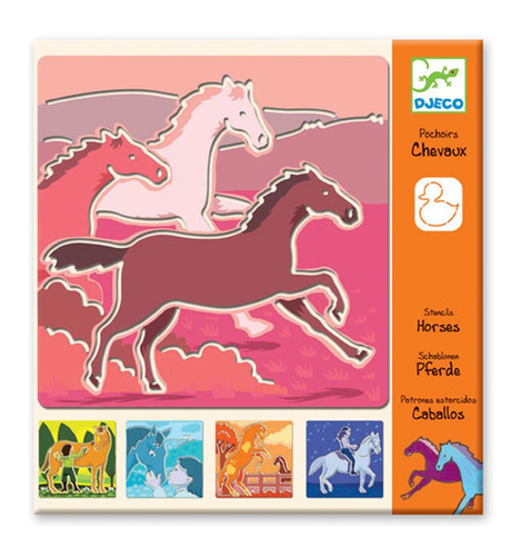 Djeco Stencils - Horses