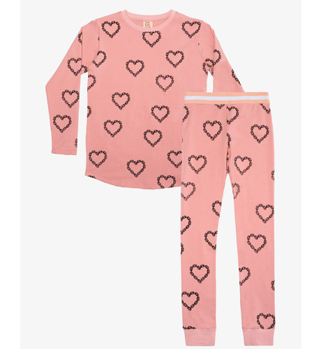 The Girl Club Chain Heart Winter PJs