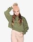 The Girl Club Olive Green Rib Cotton Hood