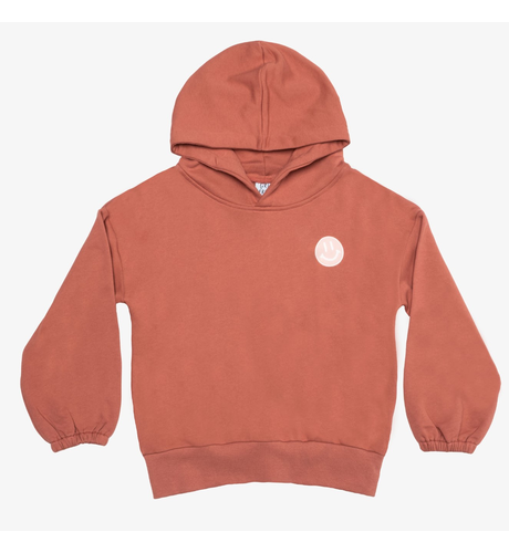 The Girl Club Smiley Terracotta Wide Hem Hood