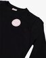 The Girl Club Smiley Black Straight Hem Tee