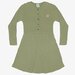The Girl Club Olive Green Rib Cotton Button Front Dress