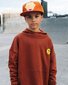 Band Of Boys Clay Brown Bandits Smiley Panel Fleece Hood