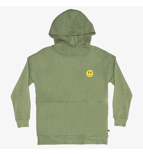 Band Of Boys Moss Green Bandits Smiley Panel Fleece Hood