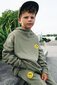 Band Of Boys Moss Green Bandits Smiley Panel Fleece Hood