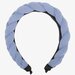 The Girl Club Blue Rib Cotton Braided Headband