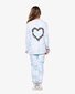 The Girl Club Tie Dyed Chain Heart Fleece Joggers
