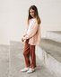 The Girl Club Pink Cable Organic Cotton Cardigan