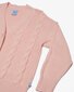 The Girl Club Pink Cable Organic Cotton Cardigan