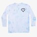 The Girl Club Tie Dyed Chain Heart Straight Hem Tee