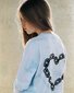 The Girl Club Tie Dyed Chain Heart Straight Hem Tee