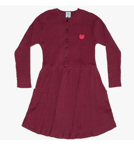 The Girl Club Ruby Rib Cotton Button Front Dress