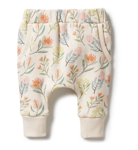 Wilson & Frenchy Organic French Terry Slouch Pant - Pretty Floral