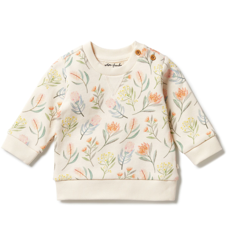 Wilson & Frenchy Organic French Terry Sweat - Pretty Floral