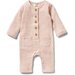 Wilson & Frenchy Organic Waffle Slouch Growsuit - Peony Fleck