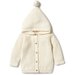 Wilson & Frenchy Knitted Jacket with Pom Pom - Gardenia