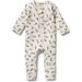 Wilson & Frenchy Organic Rib Zipsuit with Feet - Tiny Feather