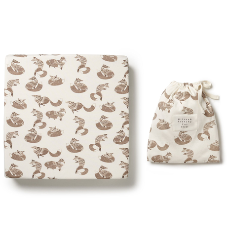 Wilson & Frenchy Organic Cot Sheet - Mr Fox