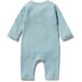 Wilson & Frenchy Organic Waffle Slouch Growsuit - Mint Fleck