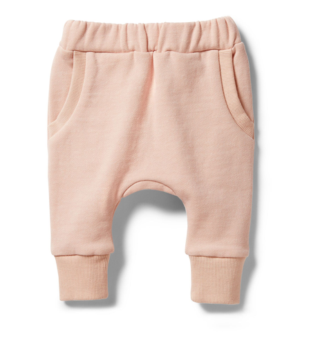 Wilson & Frenchy Organic French Terry Slouch Pant - Cameo Rose