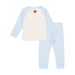 Rock Your Kid A Rainbow Day PJ Set - Cream/Blue